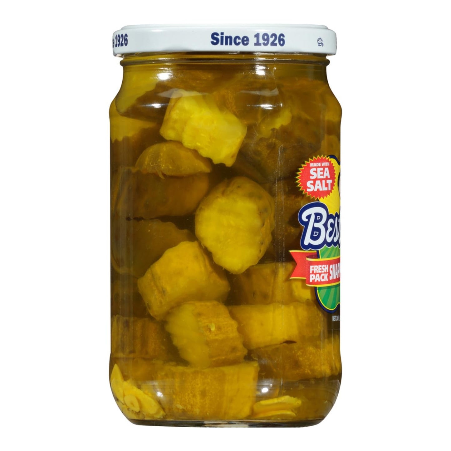 Best Maid Products - 24 Ounce Glass Jars Baby - Dill, Kosher, Hamburger Slices, Garlic Bites, Habanero Chips, & Xtreme Hot Pickles (4 Pack, Snappy