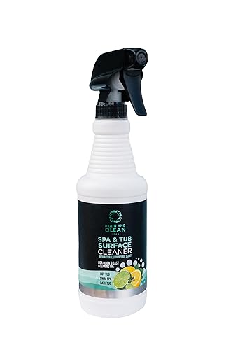 Spa & Hot Tub Surface Cleaner - All Natural Lemon/Lime Scent, Removes Scale, Dirt, Grime, & Hard Water | Ideal for Hot Tubs, Swim Spas, Bath Tubs