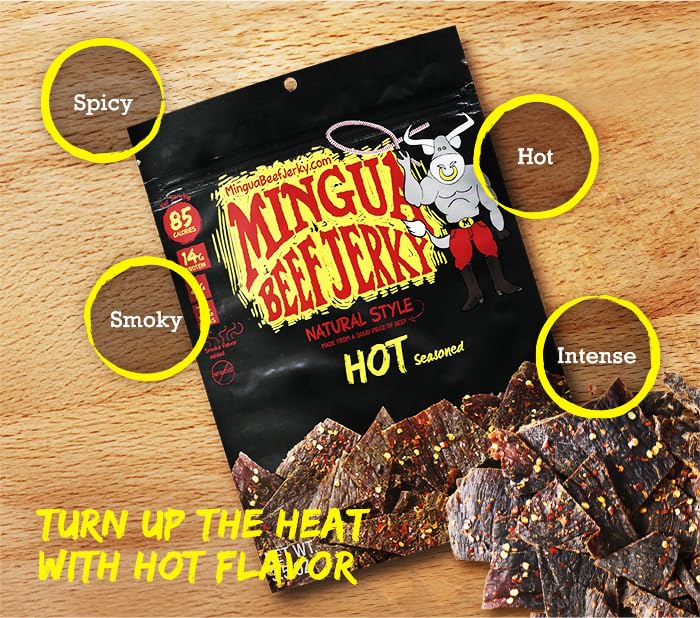 Mingua Beef Jerky (The Original) 7 oz Hot