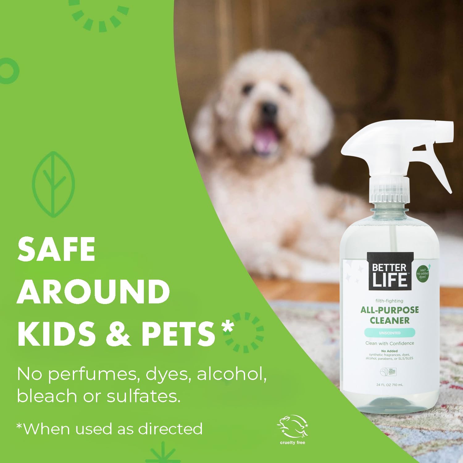 Better Life All Purpose Cleaner - Multipurpose Home and Kitchen Cleaning Spray for Glass, Countertops, Appliances, Upholstery & More - Multi-surface