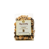 POPINSANITY Gourmet Popcorn Gift Set In A Deep Chocolate Brown Deluxe Box. Overflowing with 4 Bags x 6 Oz Most Popular Popped Popcorn Flavors. Kosher