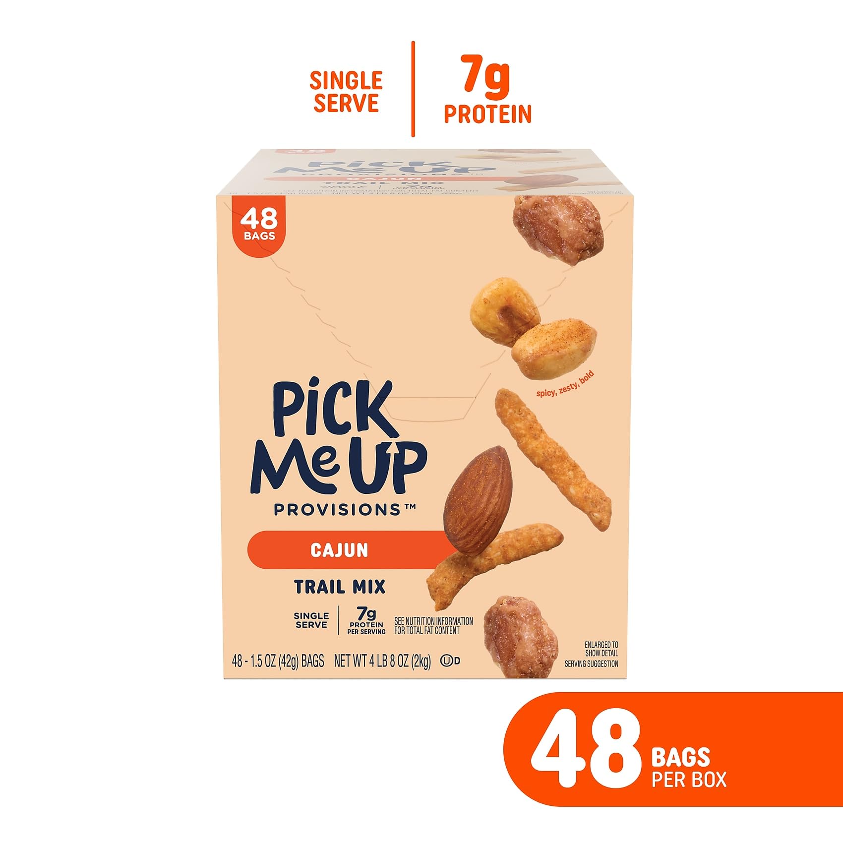 Pick Me Up Cajun Trail Mix, 48 Bags/Box (PM63389)