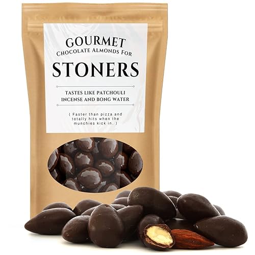 Stoners Chocolate Almonds - Funny Gift Ideas for Buds Who Enjoy Bud - Pot Lover Gift Ideas - Joke Products About Smoking Dope - Crazy Gag Gifts