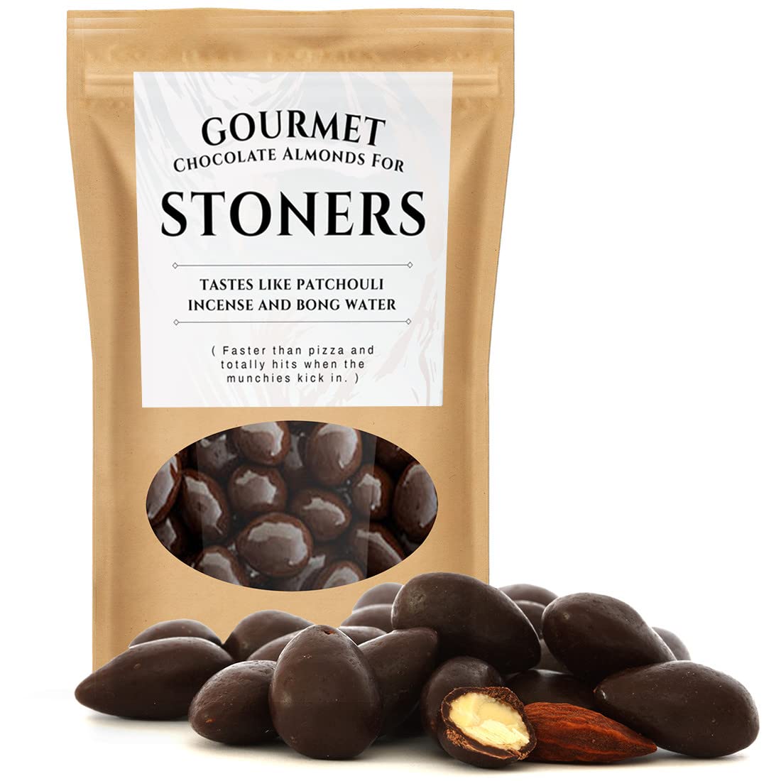 Stoners Chocolate Almonds - Funny Gift Ideas for Buds Who Enjoy Bud - Pot Lover Gift Ideas - Joke Products About Smoking Dope - Crazy Gag Gifts