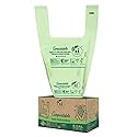 UNNI 8 Gallon Compostable Trash Bags with Tie Handles, 30 Count Small Food Scrap Kitchen Compost Bags for Countertop Bin, Certified by BPI, CMA & OK