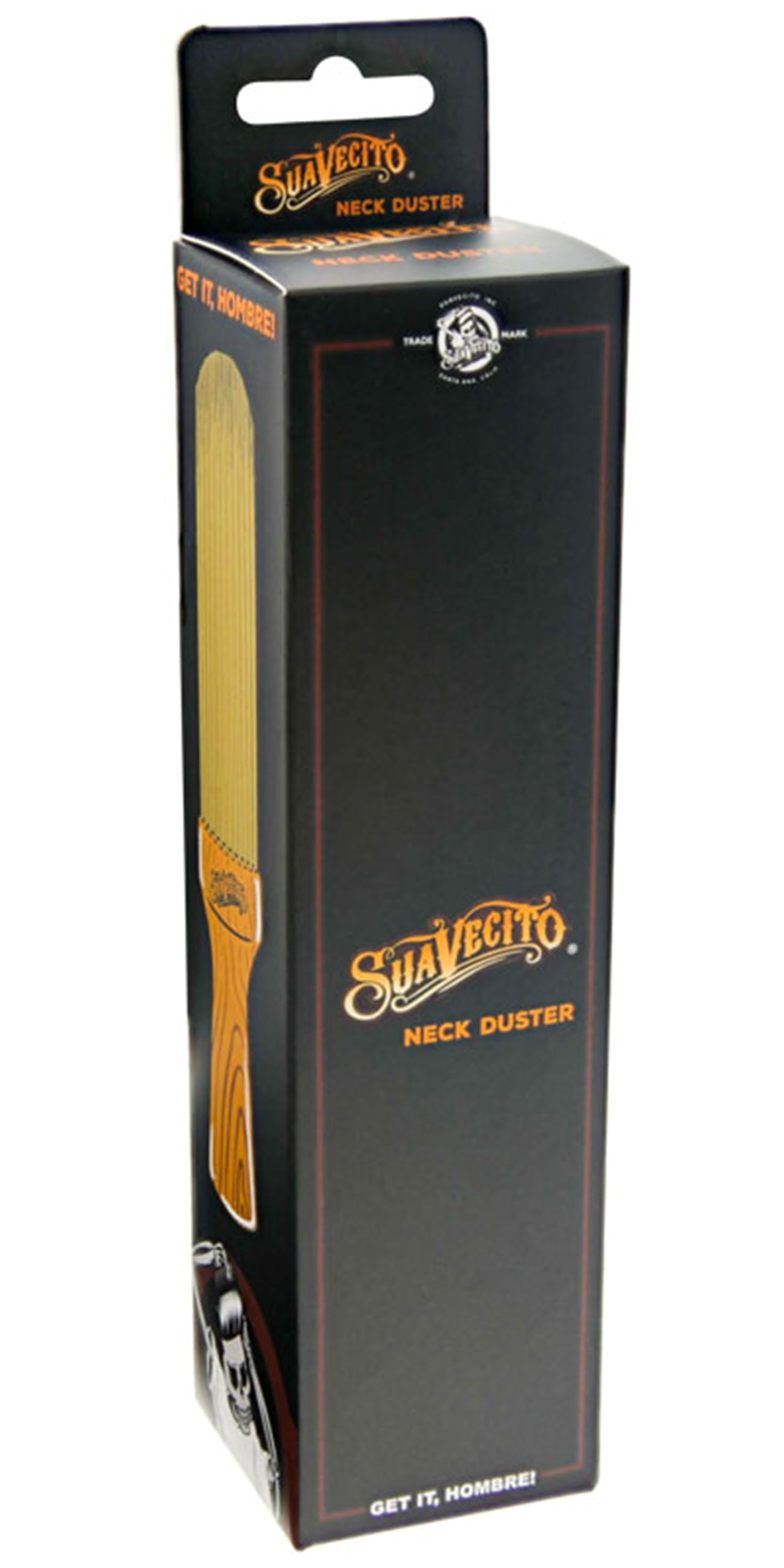 Suavecito Neck Duster Brush Long Soft Bristles & Wood Handle Clean Hair Dust Effortlessly