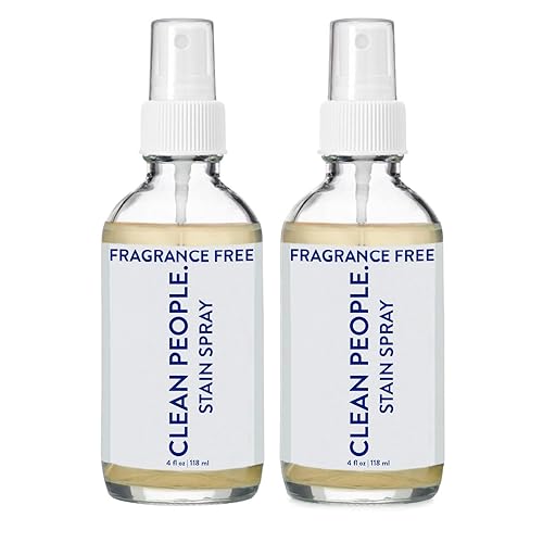 The Clean People Stain Remover Spray - Simple, Clean Ingredients - Laundry Spot Treatment for Food, Pet & Baby Stains - Boosted with Enzymes - Fabric