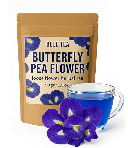 Dried Butterfly Pea Flowers - Clitoria Ternatea - Natural Blue Tea - Color-Changing - Antioxidant Herbal Infusion - 100% Pure