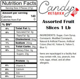 Candy Retailer Assorted Fruit Slices Candy 1 Lb