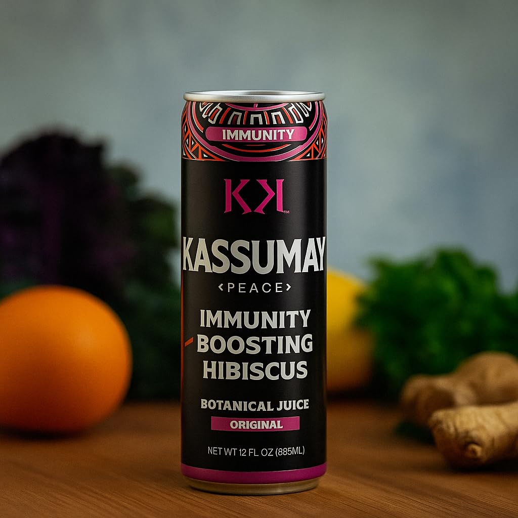 Kassumay Hibiscus Botanical Juice - Premium Plant-Based Wellness Beverage | Immune Support | Antioxidant-Rich | All-Natural | No Added Sugar| 12 Pack