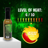 Hellfire Hot Sauce Infierno De Ajo Verde - Garlic Salsa Verde Gourmet Hot Sauce With Green Carolina Reaper Peppers, 5 oz.
