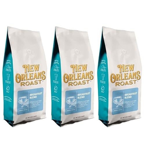 New Orleans Roast - Breakfast Blend Ground Coffee 12oz (Pack of 3)