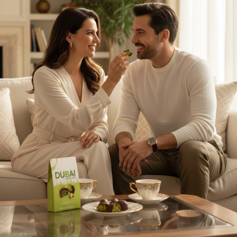 Bind Authentic Dubai Chocolate Bites - Premium Milk Chocolate with 20% Pistachio & Crispy Kadayif Kunafa Filling - Gourmet Middle Eastern Treat, 7 oz