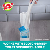 Scotch-Brite Disposable Toilet Scrubber Refills, Removes Rust & Hard Water Stains, 10 Disposable Refills Blue - (4-Pack)