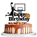 Basketball Happy Birthday Cake Topper-Basketball Themed Birthday Party Cake Decoration (Birthday)