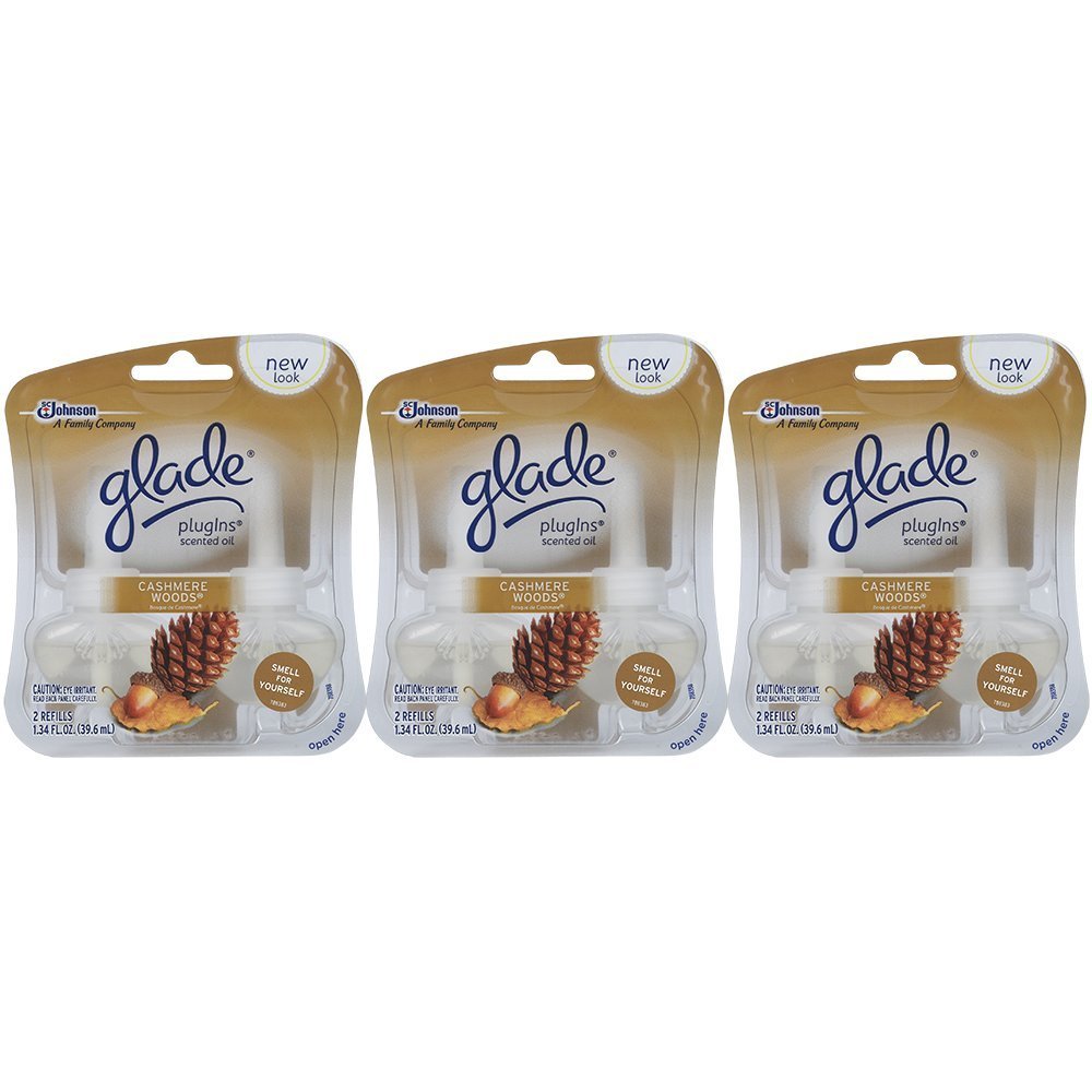 Glade 72442 Cashmere Woods™ Glade® PlugIns® Scented Oil Refills 2 Count