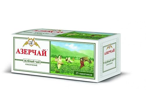 Azercay Azerbaijan Tea Green Tea Classic 3 Pack a 50g - Disposable teabags - Native Tea Series Classic - in 3 x 50 gr