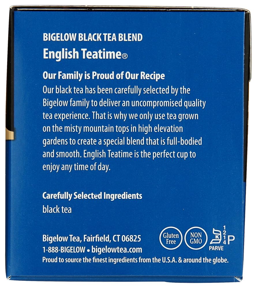Bigelow English Teatime Tea, 20-Count Boxes (Pack of 12)