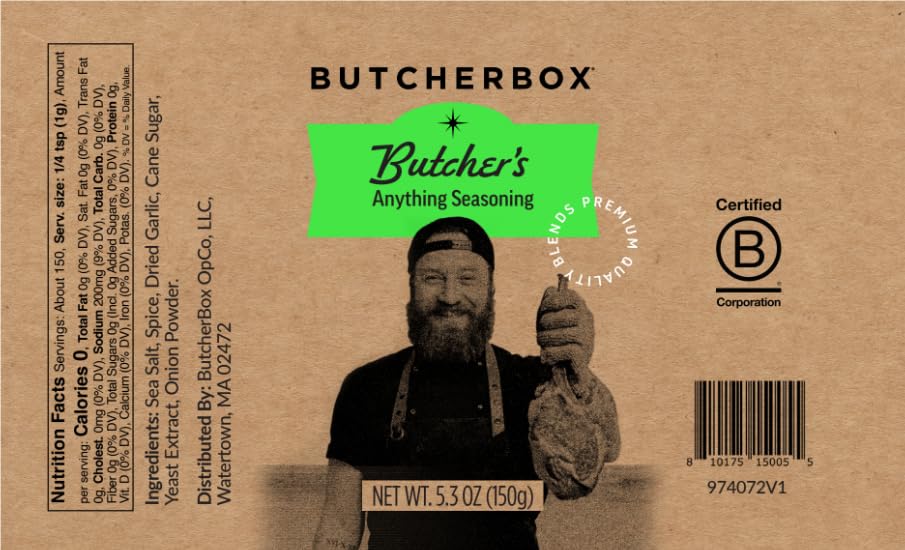 ButcherBox Butcher's Anything Seasoning, Premium Quality Blend, 5.3 oz