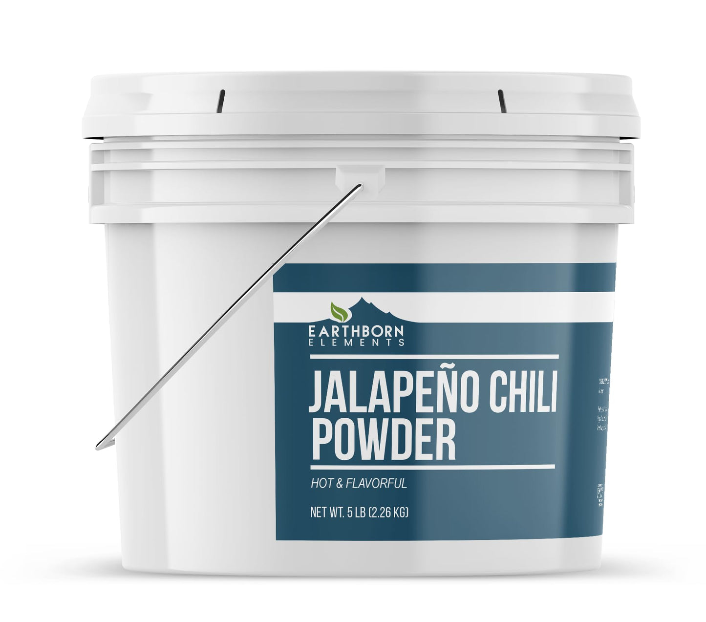 Earthborn Elements Jalapeño Chile Powder 1 Gallon Bucket, Hot & Flavorful, Bulk Size