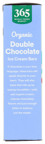 365 by Whole Foods Market Organic Double Chocolate Ice Cream Bar, 9 FZ