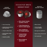 Luxury Dark Roast - 162mg Caffeine, Hot or Iced Craft Instant Coffees, Cold Brew Coffee, Double Shot Espresso, 12 Counts, 100% Arabica, Sugar Free, No