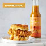 AR's Peach Hot Sauce - Made with Habanero Peppers & Real Peaches, All Natural, No Additives, No Preservatives - 5 Ounce (Pack of 1)