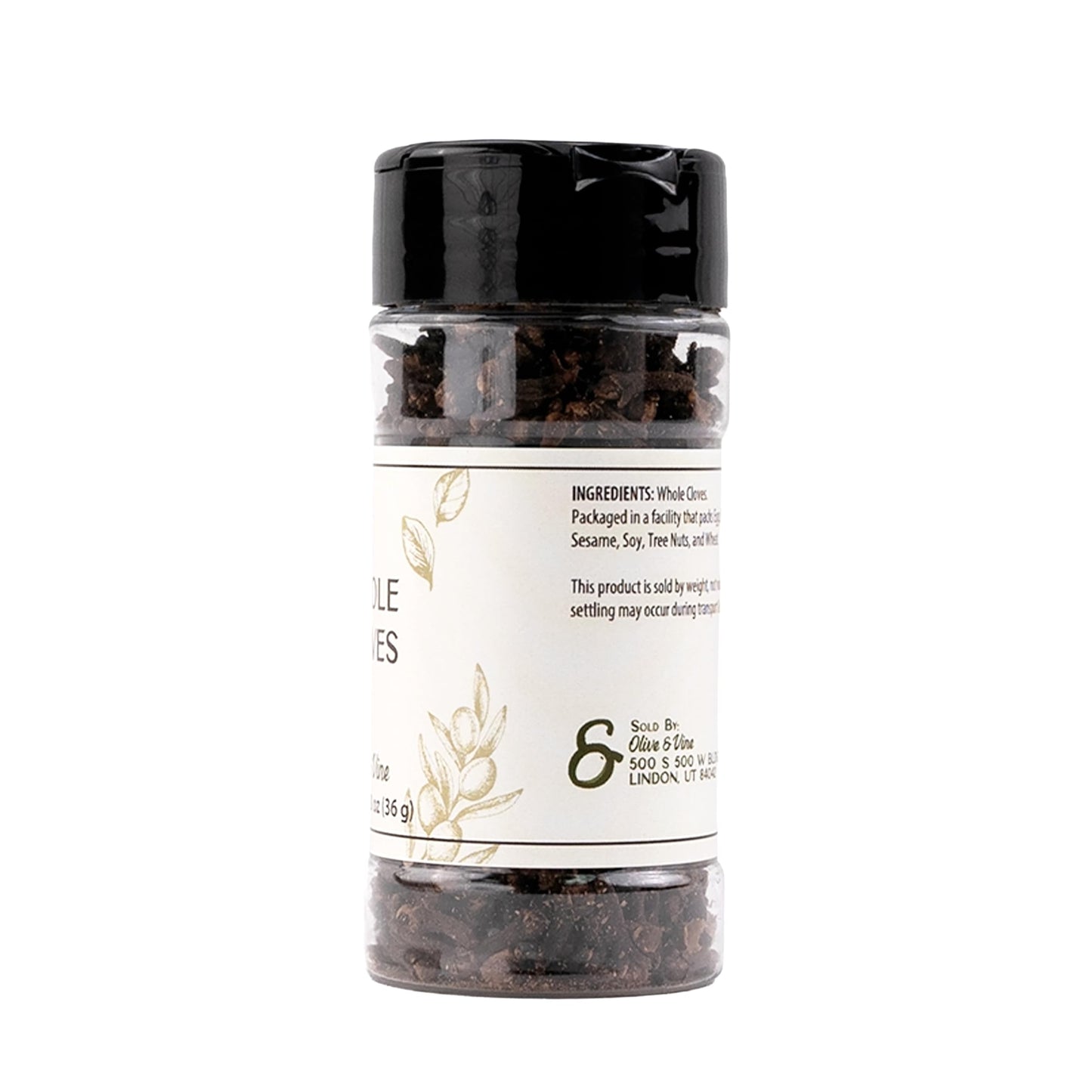 Olive & Vine Whole Cloves, Warm & Spicy, For Baking & Curries, Rich Tradition, Authentic Taste, For Global Recipes (1.28 Ounce)