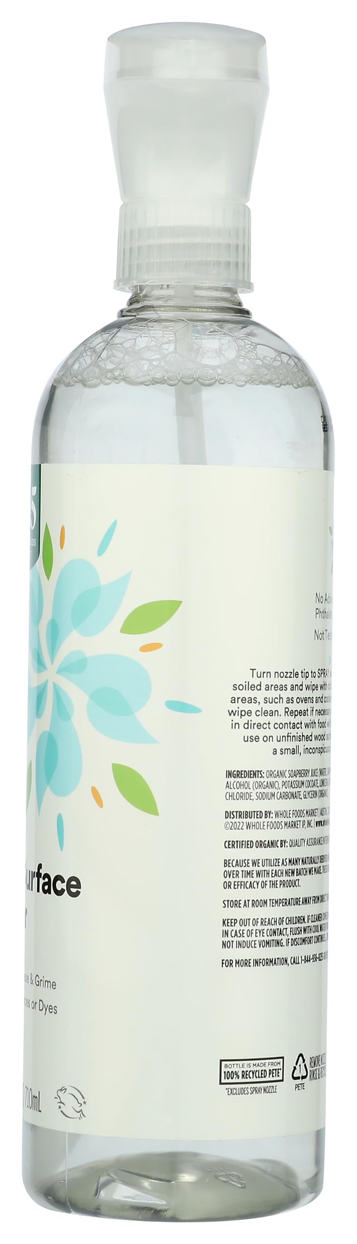 365 by Whole Foods Market, Organic Multi-Surface Cleaner, Unscented, 24 Fl Oz