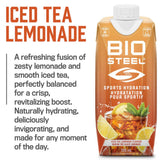 BioSteel Sports Drink, Great Tasting Hydration with 5 Essential Electrolytes, Iced Tea Lemonade, 16.7 Fluid Ounces, 12-Pack