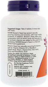 Now Foods Brewer's Yeast 650 mg 200 Tabs