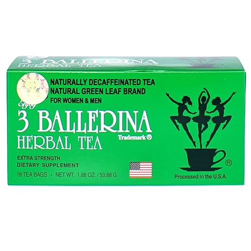 3 Ballerina Diet Tea Extra Strength for Men and Women (6 Boxes x 18 Bags)