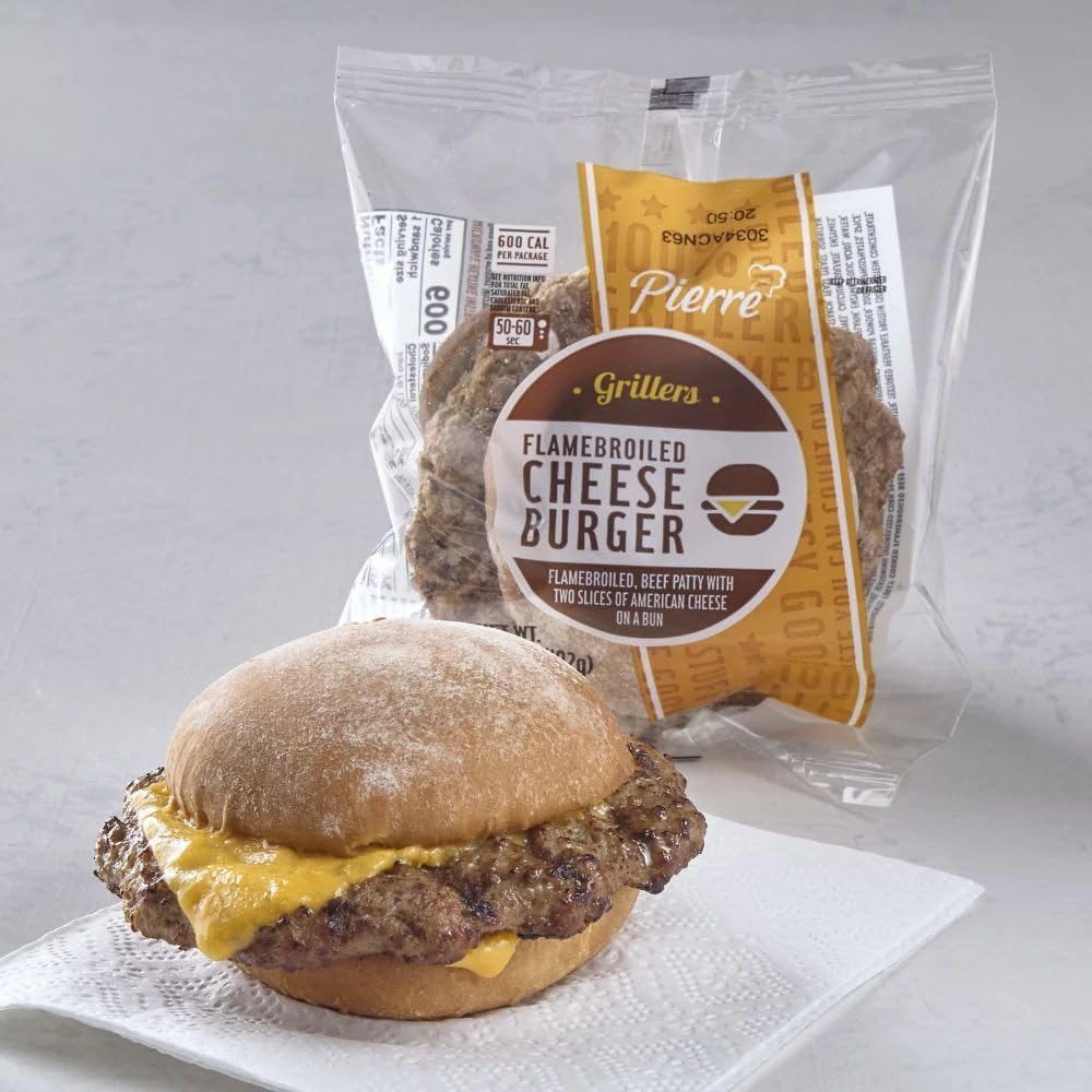 Advance Pierre, Flamebroiled Jumbo Cheeseburger, 7.0 oz. (12 Count)