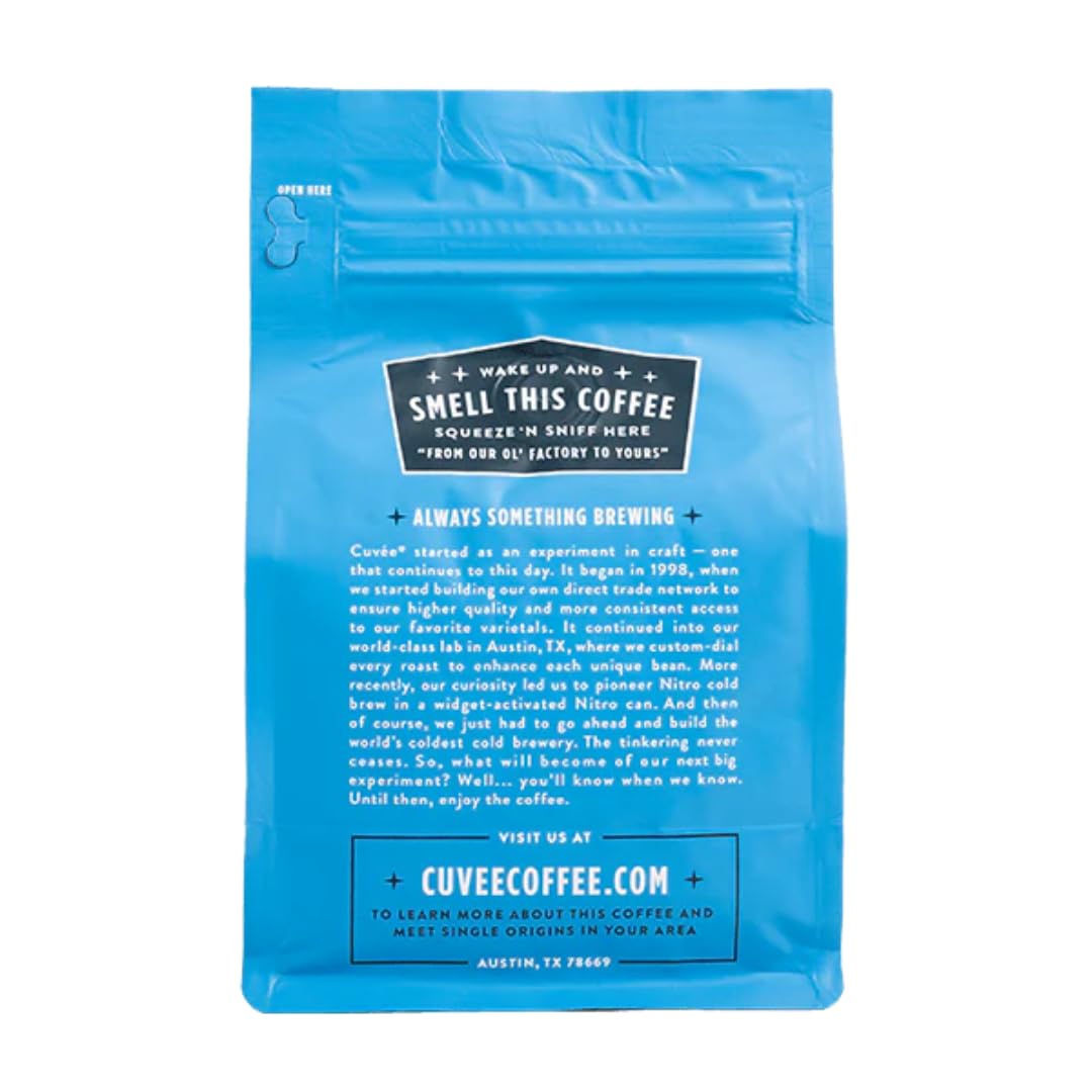 CUVEE COFFEE Ground Emporium Medium Roast Coffee - 12 oz Bag, Smooth Balanced Arabica, Small-Batch Roasted for Everyday Brewing