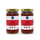 Thai Red Curry Paste 4 Oz Pack of 2 | Vegan, Gluten Free, Nut Free | Elevate your dishes with Authentic Spices | Eastern Blue Thai Curry Paste | 125