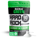 Rockin' Green Hard Rock Laundry Detergent for Hard Water (90 Loads), Plant based, Natural Laundry Detergent Powder, Biodegradable Odor Fighter, Safe