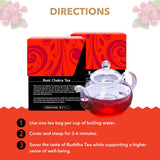 Buddha Teas - Root Chakra Tea - Organic Herbal Tea - For Security & Stability - With Ashwagandha Root, Raspberry Leaf, Cloves & Garnet Essence - 100%