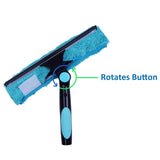 Hicavar 11" Window Squeegee and Microfiber Scrubber 2-in-1 Combo Cleaning Tools (Attachement Only) (1)