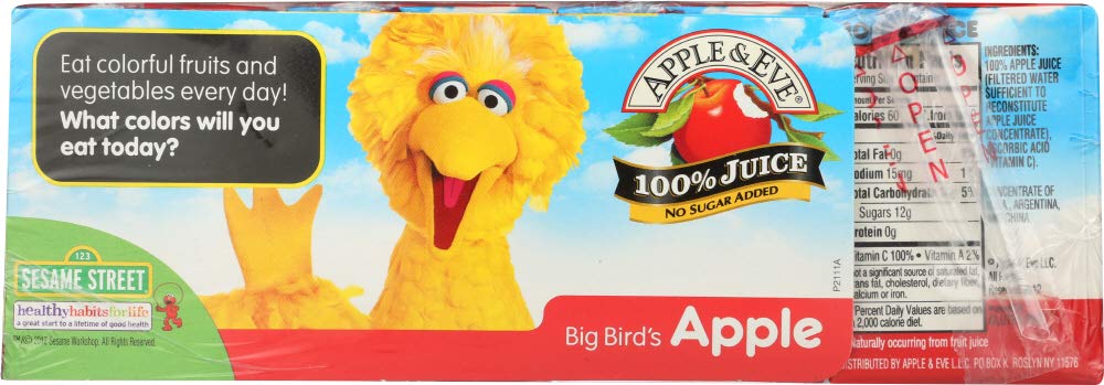 Apple & Eve 100% Apple Juice No Sugar Added 4.23 Oz. Pack Of 6.6