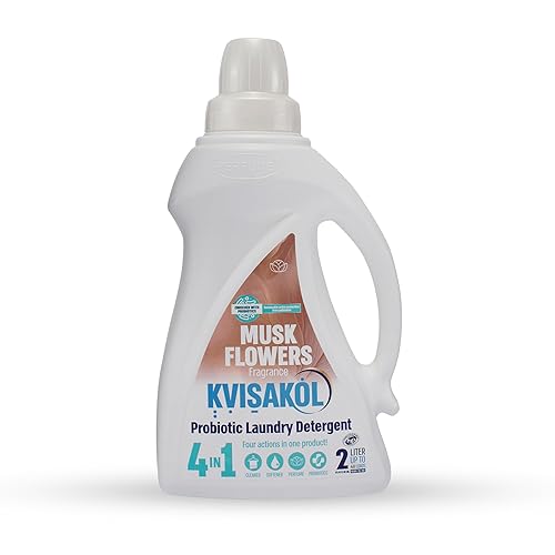 KVISAKOL PROBIOTIC LAUNDRY DETERGENT MUSK FLOWERS FRAGRANCE