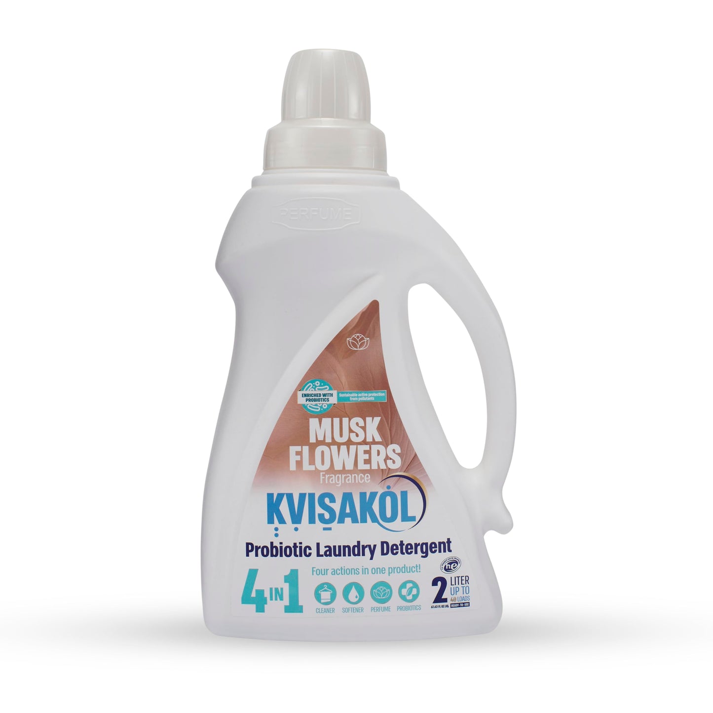 KVISAKOL PROBIOTIC LAUNDRY DETERGENT MUSK FLOWERS FRAGRANCE