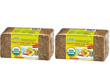 Mestemacher Organic Three Grain Whole Grain Bread, High Fiber German Bread, Shelf Stable, Vegan & Non-GMO, 17.6 Oz (Pack of 2)