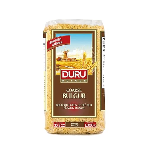 Duru Coarse Bulgur for Pilaf- 2.2lb (1000g), Wheat Berries, 100% Natural and Certificated, High Fiber and Protein, Non-GMO, Great for Vegan Recipes, Better than Rice