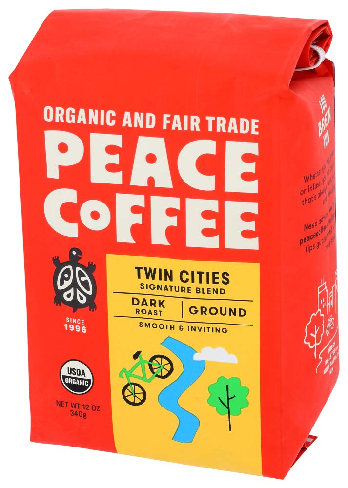 Peace Coffee, Twin Cities Organic Ground, 12 Ounce