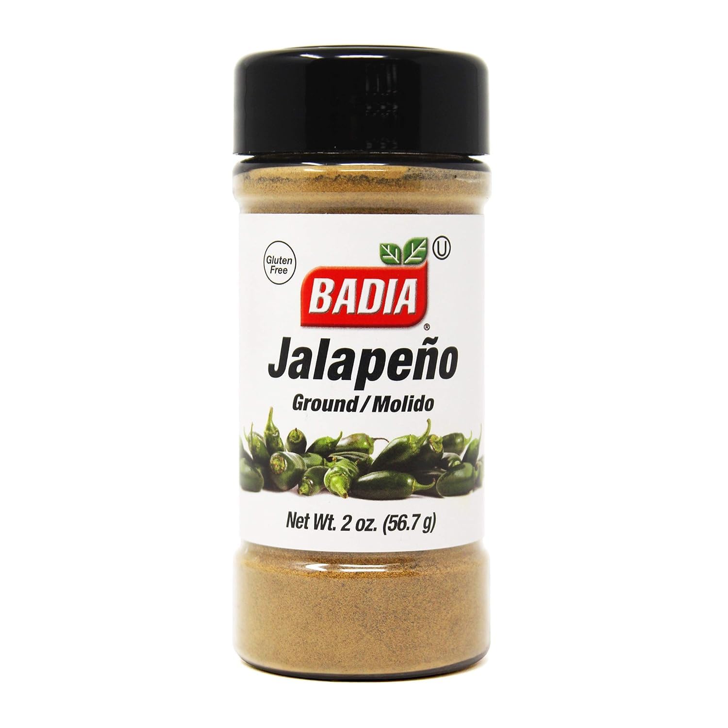 Badia Ground Jalapeno, 2 oz - Green Chili Powder Jalapeño Spice - Zesty Flavor, Medium Heat for Tacos, Meats, Salsa & Chili