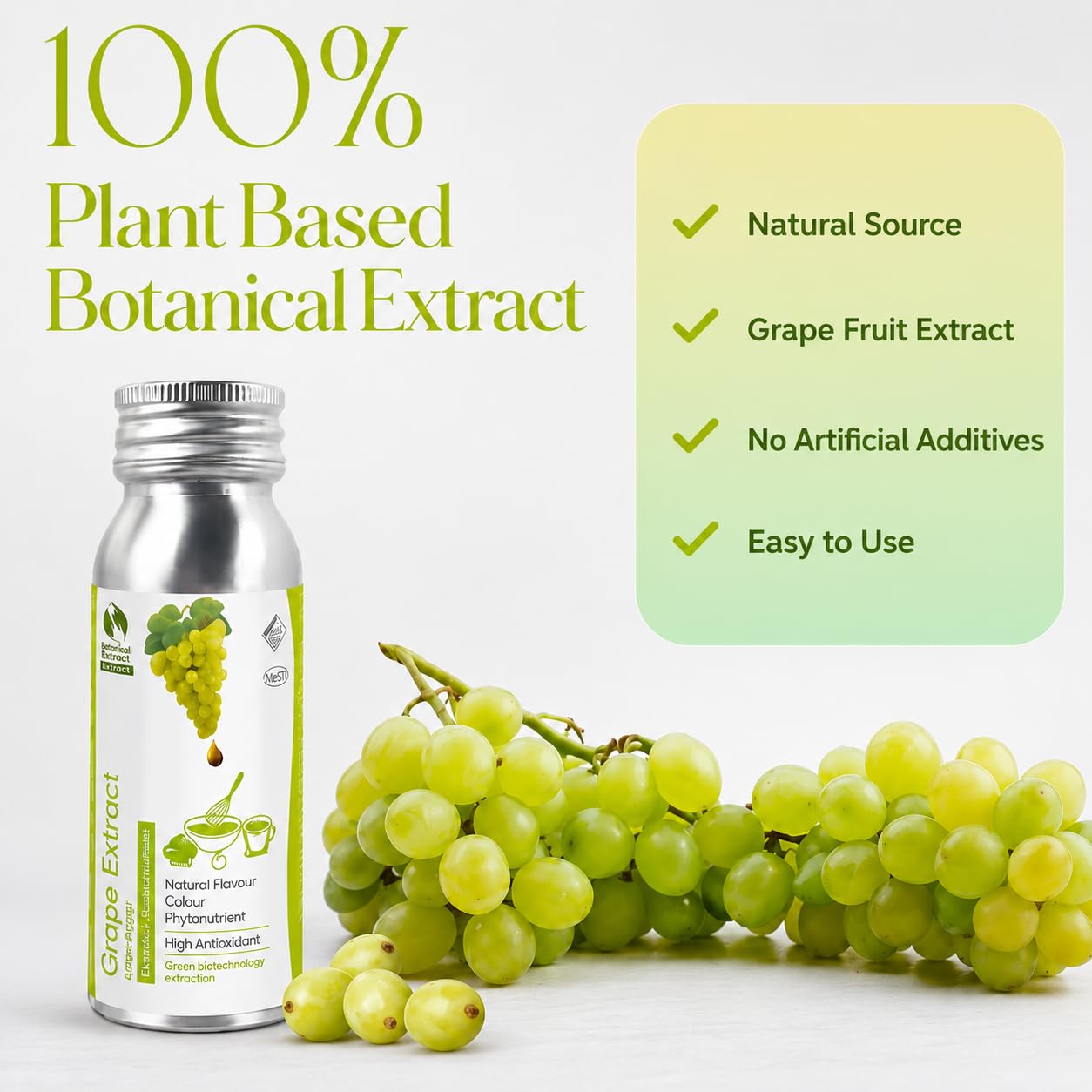 Grape Extract Thick Liquid 2.82oz, Concentrated Grape Extract for Drinks, Smoothies, Baking, No Artificial Coloring, Non-GMO, No Added Sugar