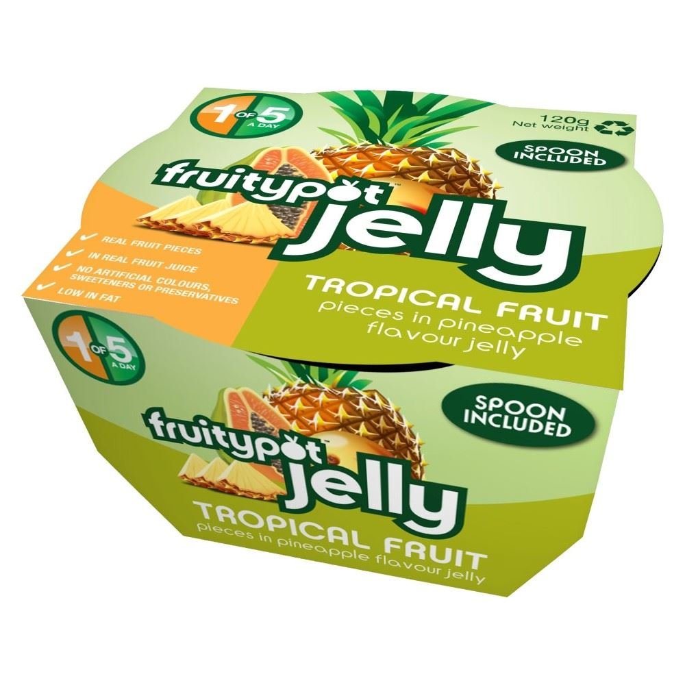 FruityPot Jelly Tropical Fruit (120g) - Pack of 6