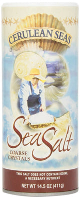 Cerulean Coarse Sea Salt, 14.5 Ounce Boxes (Pack of 12)