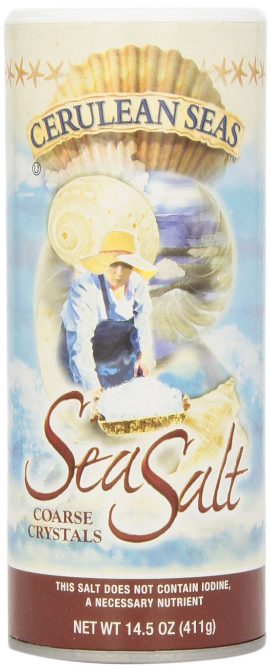 Cerulean Coarse Sea Salt, 14.5 Ounce Boxes (Pack of 12)