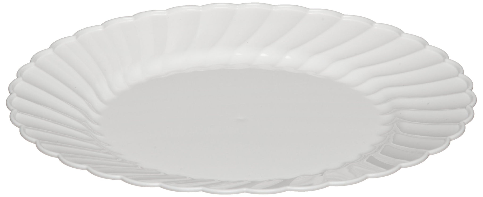 Classicware Rigid Plastic Round Plate, 6-Inch, White (180-Count)